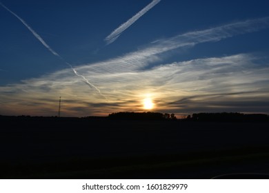Sunset in Sanilac County, Michigan - Shutterstock ID 1601829979