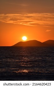 Sunset At Sazan Island, Albani-Vlora, Ionian Sea 