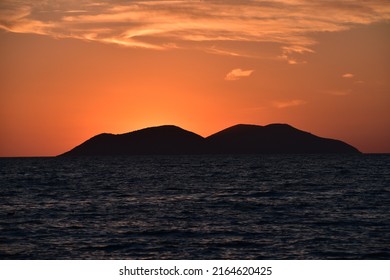 Sunset At Sazan Island, Albani-Vlora, Ionian Sea 