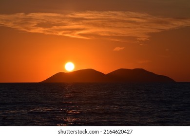 Sunset At Sazan Island, Albani-Vlora, Ionian Sea 