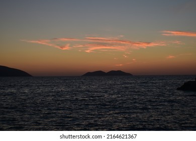 Sunset At Sazan Island, Albani-Vlora, Ionian Sea