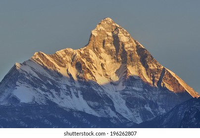 Sunset Scene Over Mountain 