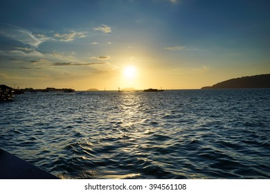sunset at the sea