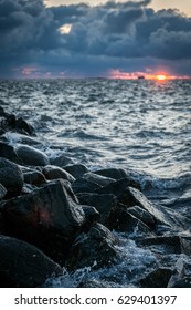 Sunset sea