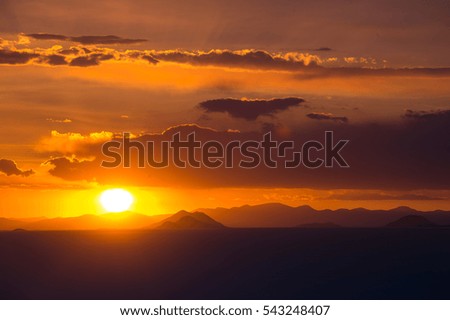 Sunset at the sea