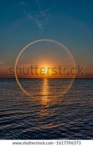 Image, Stock Photo Dream Sun Island Light