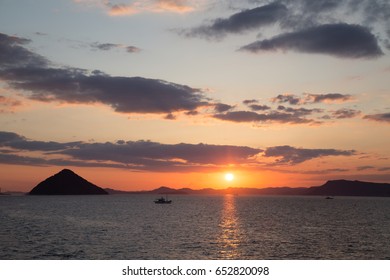 Sunset At Sea, Honshu, Japan