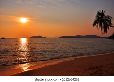 Sunset at the sea in Thailand - Shutterstock ID 1012684282
