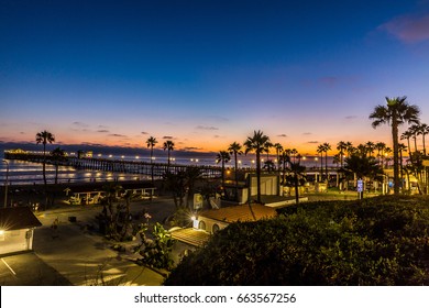 Sunset At Seaport Village, San Diego, California