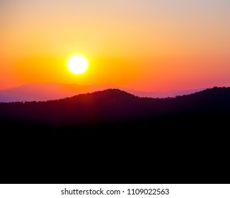 Sunset In The Shenandoah Valley 