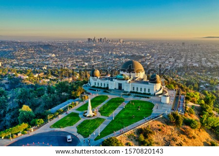 A sunset shot of Griffith Observatory 