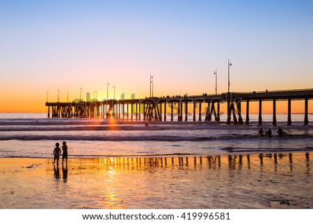 Sunset siblings // Venice Beach