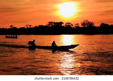 Sunset In The Sierra Macarena In The Eastern Plains Of Colombia