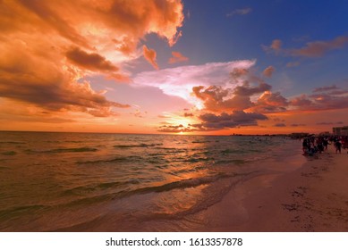 Sunset At Siesta Key Beach