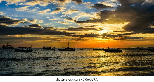 Sunset In Sihanoukville, Cambodia