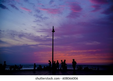sunset silhouette