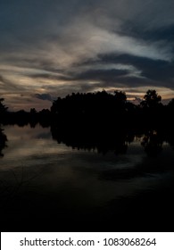 sunset silhouette view