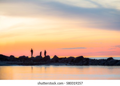 sunset silhouettes 