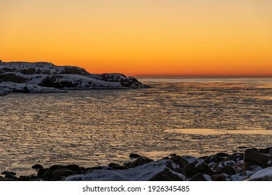 Sunset At Skagerrak In Winter