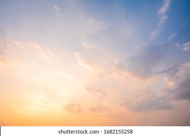 Sunset sky for background or sunrise sky and cloud at morning. - Shutterstock ID 1682155258
