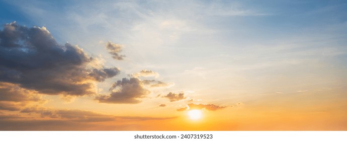 Sunset sky for background or sunrise sky and cloud at morning. - Powered by Shutterstock