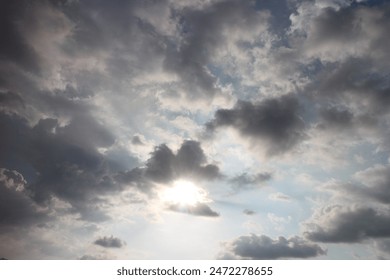 Sunset sky for background or sunrise sky and cloud at morning.	