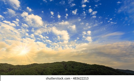 Sunset sky and cloud.