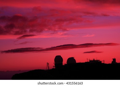 Sunset sky with clouds