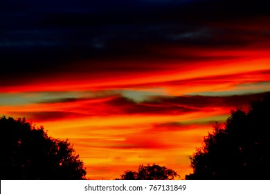 Sunset Sky And Clouds, Amarillo, Texas