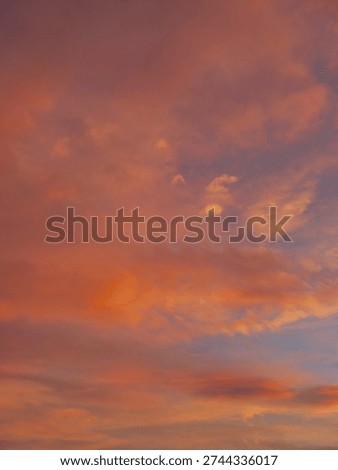 sunset sky with clouds ,nature