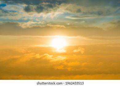 Sunset sky with sunset clouds on sunset sky - Shutterstock ID 1962433513