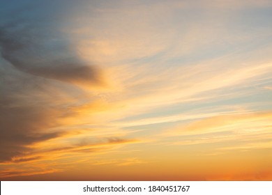 sunset sky with clouds over the sea - Shutterstock ID 1840451767