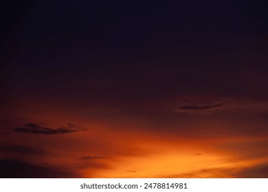 Sunset sky clouds twilight Background, vanila sky