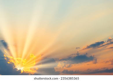 Sunset sky dramatic sunset clouds and sunset sunrays