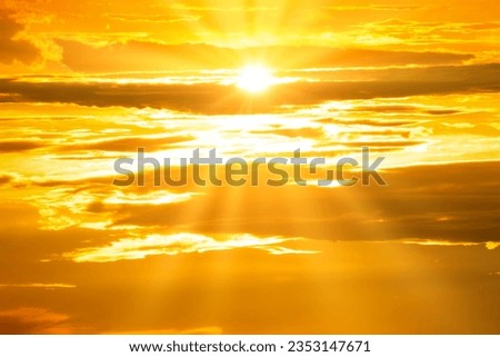 Sunset sky dramatic sunset clouds and sunset sunrays