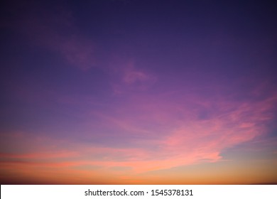 Sunset Sky In The Evening,dusk Sky 