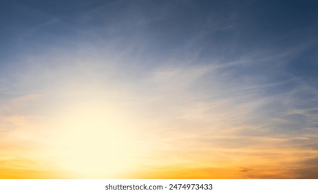 Cielo del atardecer con