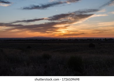 Sunset sky over Albuquerque, New Mexico. 
