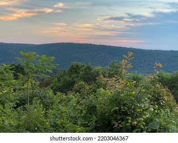 Sunset Sky Overlooking Pennsylvania Mountains