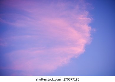 sunset sky with pink clouds