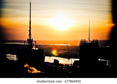 Sunset skyline