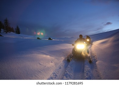 Sunset Snow Mobile Tour