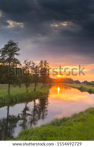 sunset at the spree forest