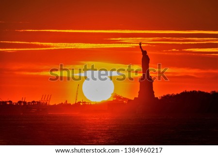 Similar – Sunset of Liberty