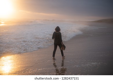 Sunset Stroll along coastline