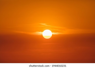 sunset, sun disk. view of the sunset