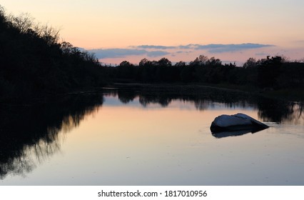 Sunset In Sunken Meadow State Park