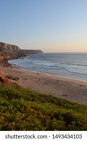 Sunset and surf on the beach