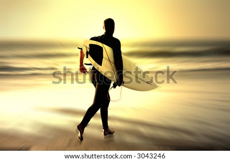 Similar – Image, Stock Photo Surfer woman Beach Ocean