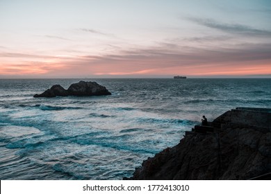 Sunset At The Sutro Baths